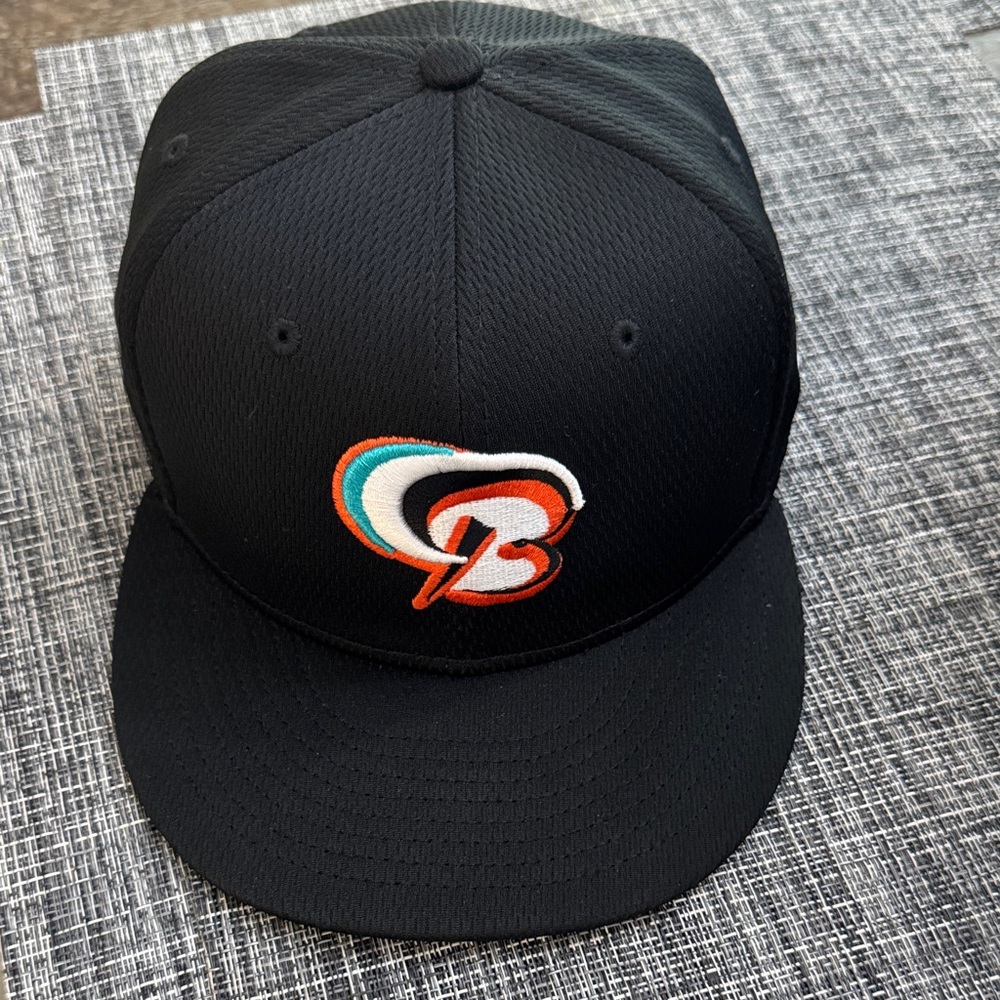 Minor League On Field New Era Black 59FIFTY Fitted Cap sZ 7 1/4